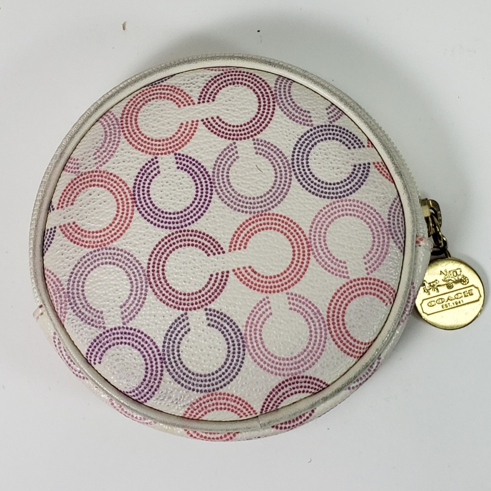 Coach Signature C Multicolor Change Pouch Wallet